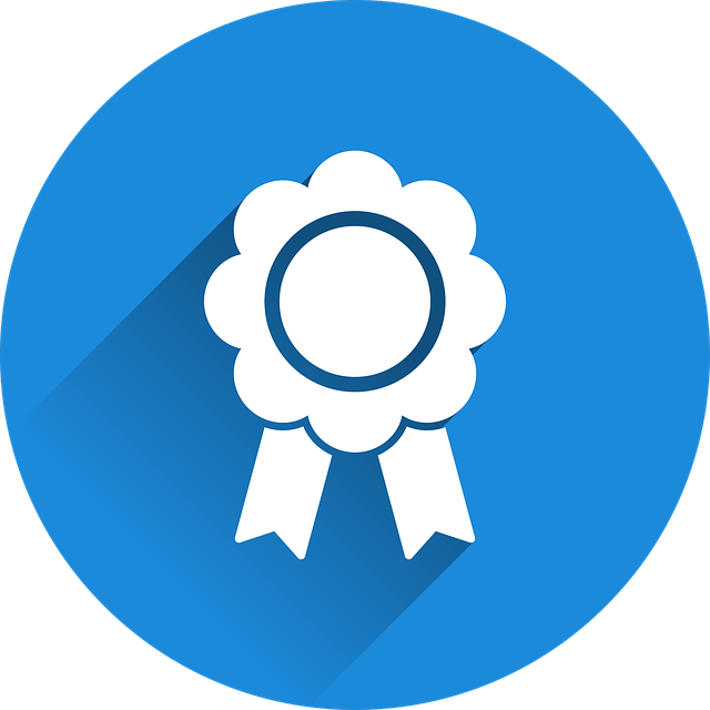 A blue ribbon for the winners